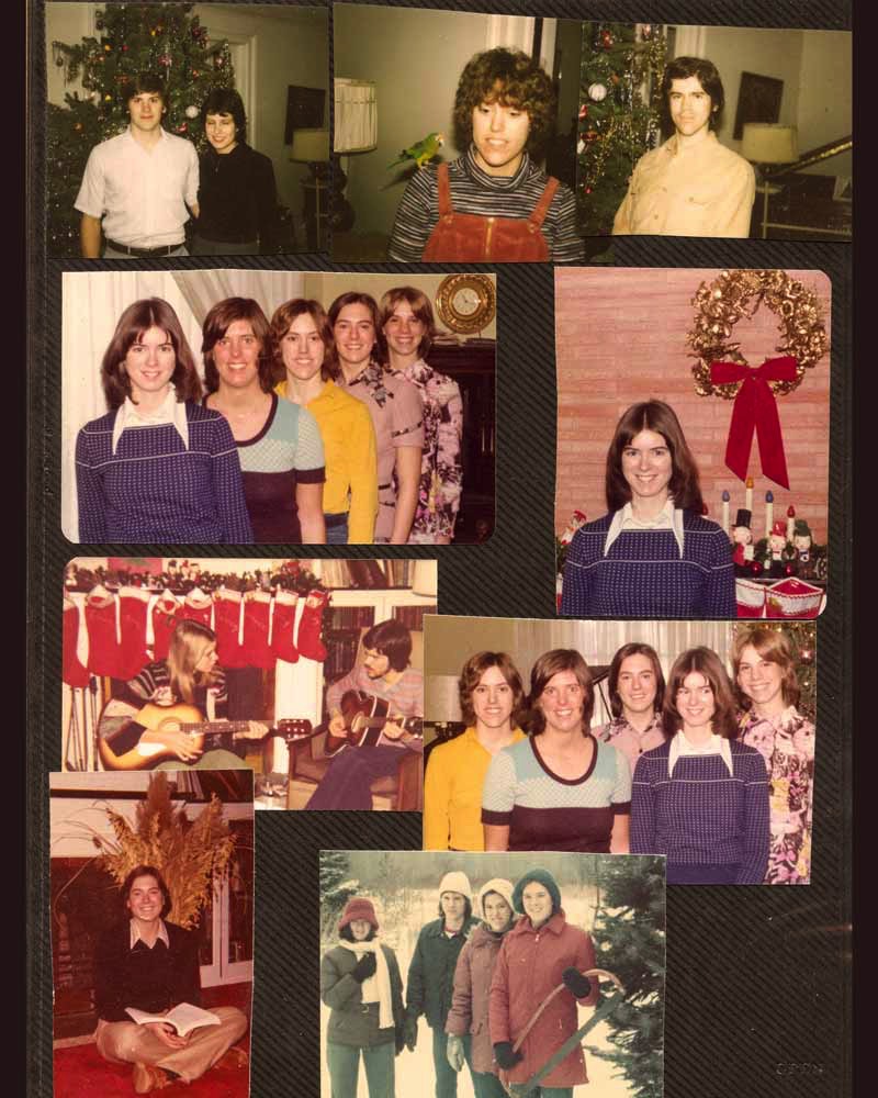 A Scanned Family Photo Album Page