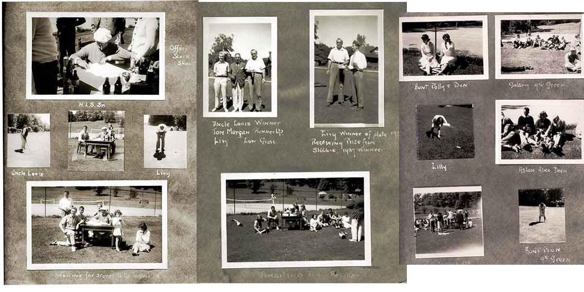 photo album pages from 1938